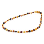 Baltic Amber Adult Necklace Olive Multicolor Glossy Finish – Wholesale Lot of 10pcs - 45cm / 17.7in – XO54M