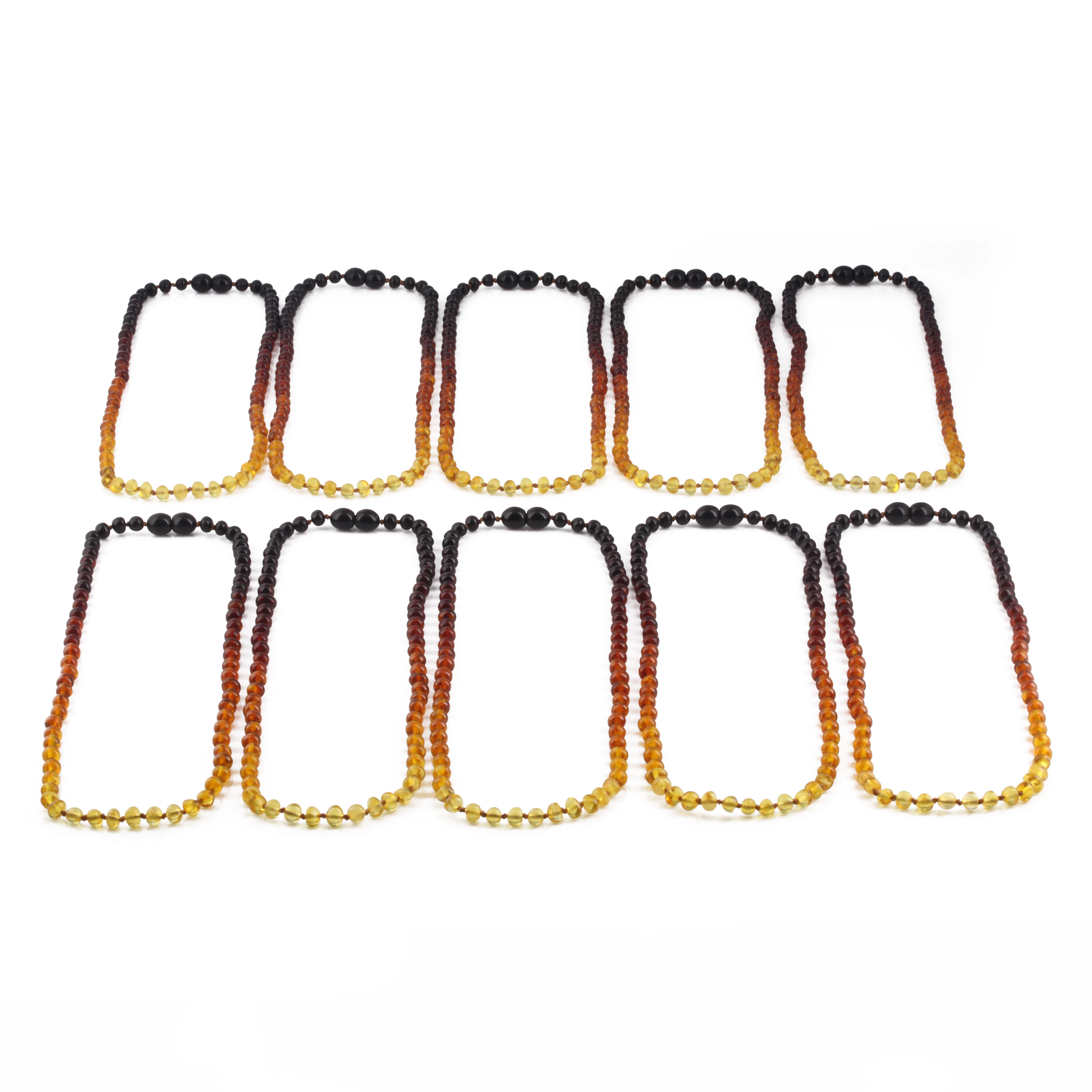 BALTIC AMBER ADULT NECKLACES LOT OF 10pcs - BAROQUE. XB54R2