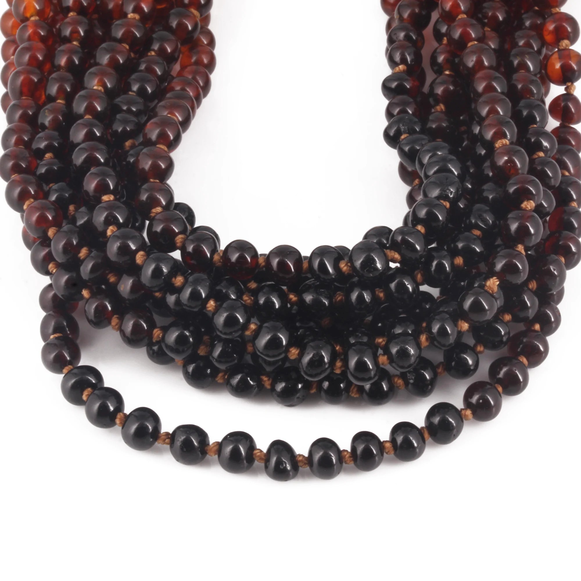 BALTIC AMBER ADULT NECKLACES LOT OF 10pcs - BAROQUE. XB54R1