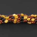 Baltic Amber Adult Necklace Olive Multicolor Glossy Finish – Wholesale Lot of 10pcs - 45cm / 17.7in – XO54M