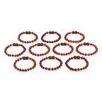 Baltic Amber Baby Teething Bracelet Baroque Cognac Raw Finish - Wholesale Lot of 10pcs - 14cm / 5.5in - XB54C-RAW
