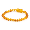 BALTIC AMBER BABY TEETHING BRACELETS LOT OF 10pcs -  BAROQUE. XB43LC