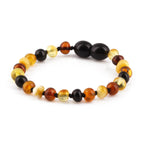 BALTIC AMBER BABY TEETHING BRACELETS LOT OF 10pcs - BAROQUE. XB54M2