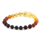 BALTIC AMBER BABY TEETHING BRACELETS LOT OF 10pcs - BAROQUE. XB54R1M