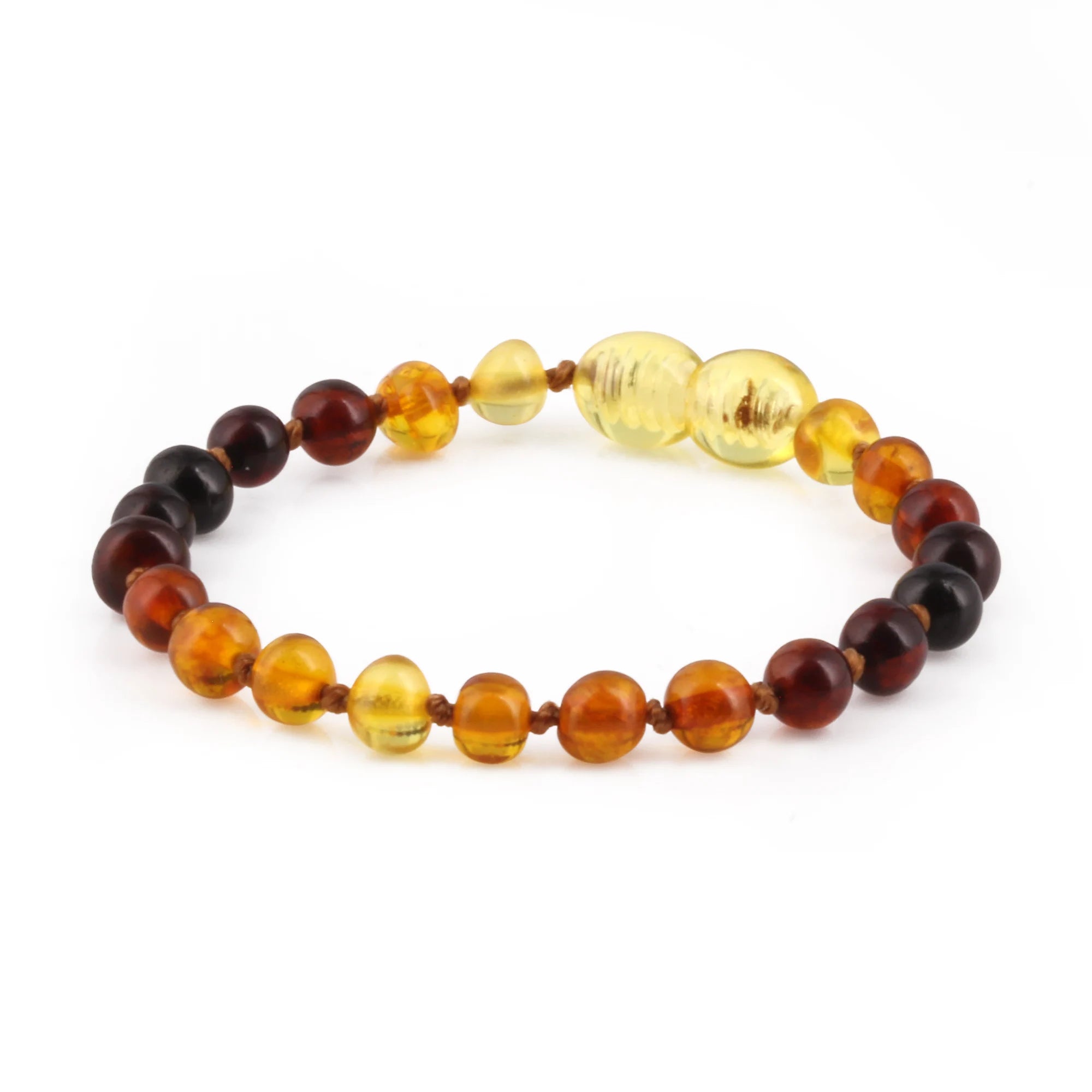 BALTIC AMBER BABY TEETHING BRACELETS LOT OF 10pcs - BAROQUE. XB54RA1