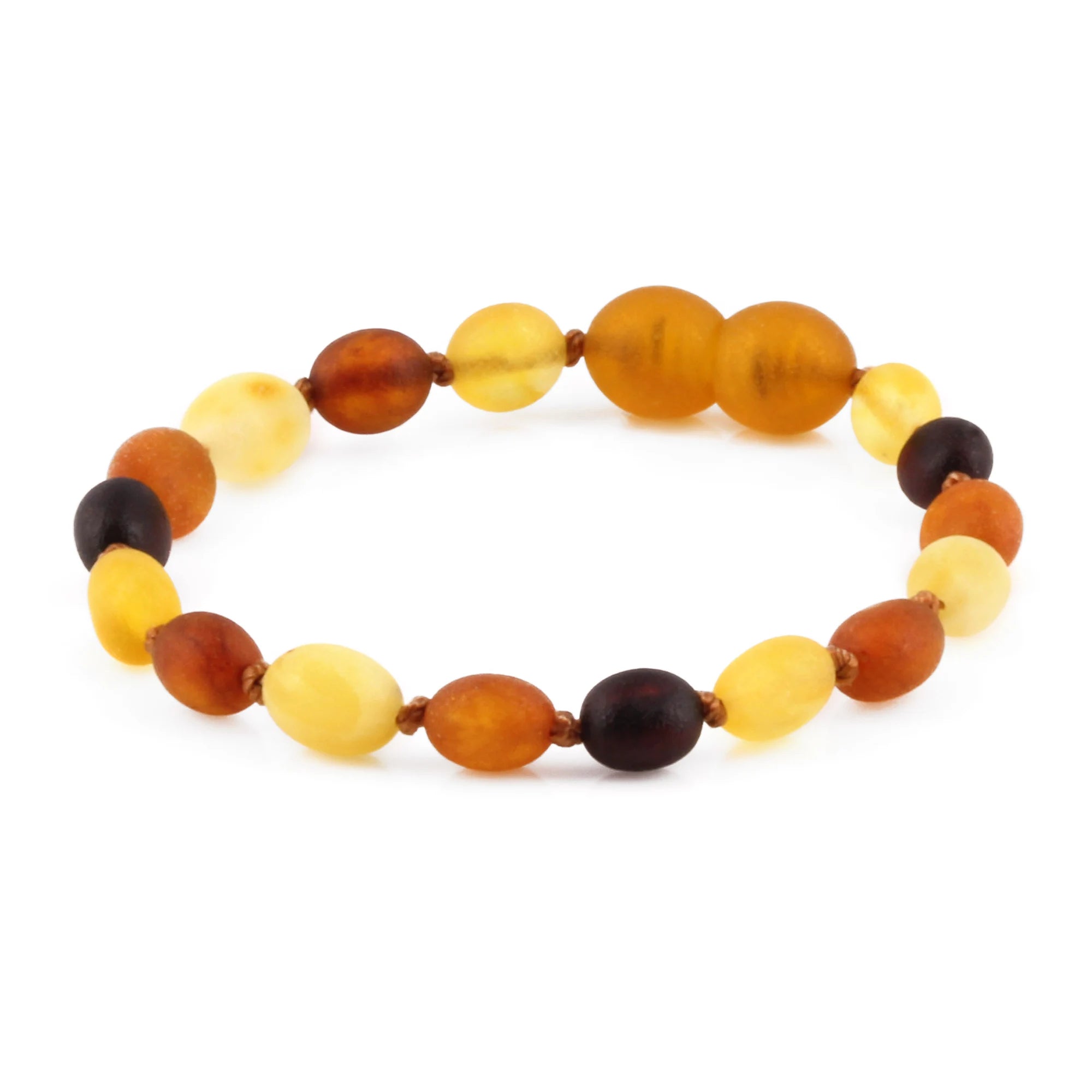 BALTIC AMBER BABY TEETHING BRACELETS LOT OF 10pcs - OLIVE. XO54MM