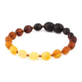 BALTIC AMBER BABY TEETHING BRACELETS LOT OF 10pcs - OLIVE. XO54R2M