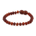 BALTIC AMBER BABY TEETHING BRACELETS LOT OF 10pcs - ROUNDEL. XR53CM