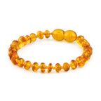 BALTIC AMBER BABY TEETHING BRACELETS LOT OF 10pcs - ROUNDEL. XR53LC