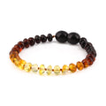BALTIC AMBER BABY TEETHING BRACELETS LOT OF 10pcs - ROUNDEL. XR53R2