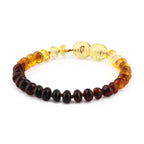 BALTIC AMBER BABY TEETHING BRACELETS LOT OF 10pcs - ROUNDEL. XR53R1