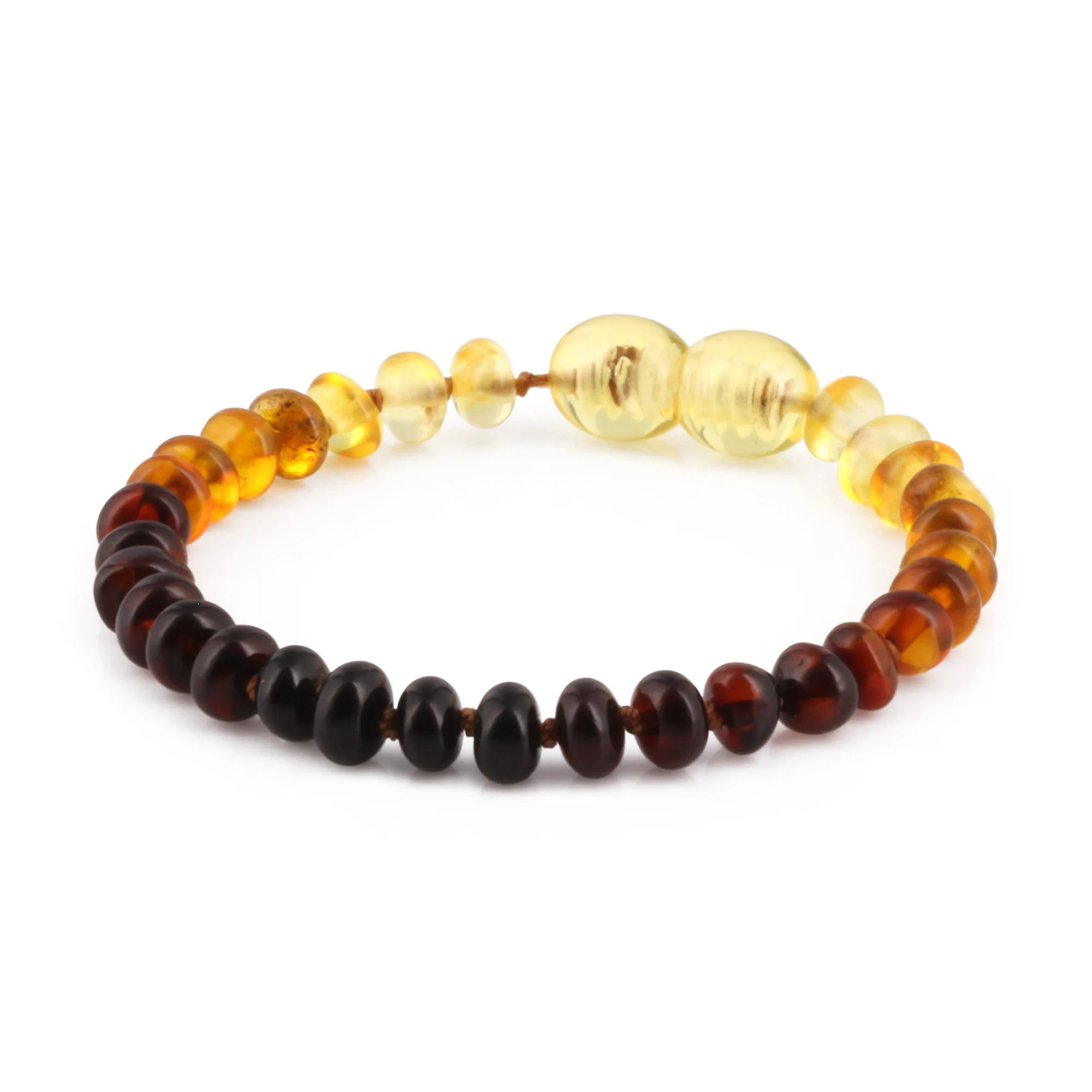 BALTIC AMBER BABY TEETHING BRACELETS LOT OF 10pcs - ROUNDEL. XR53R1