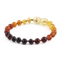 BALTIC AMBER BABY TEETHING BRACELETS LOT OF 10pcs - BAROQUE. XB54R1