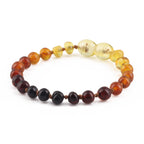 BALTIC AMBER BABY TEETHING BRACELETS LOT OF 10pcs - BAROQUE. XB54R1