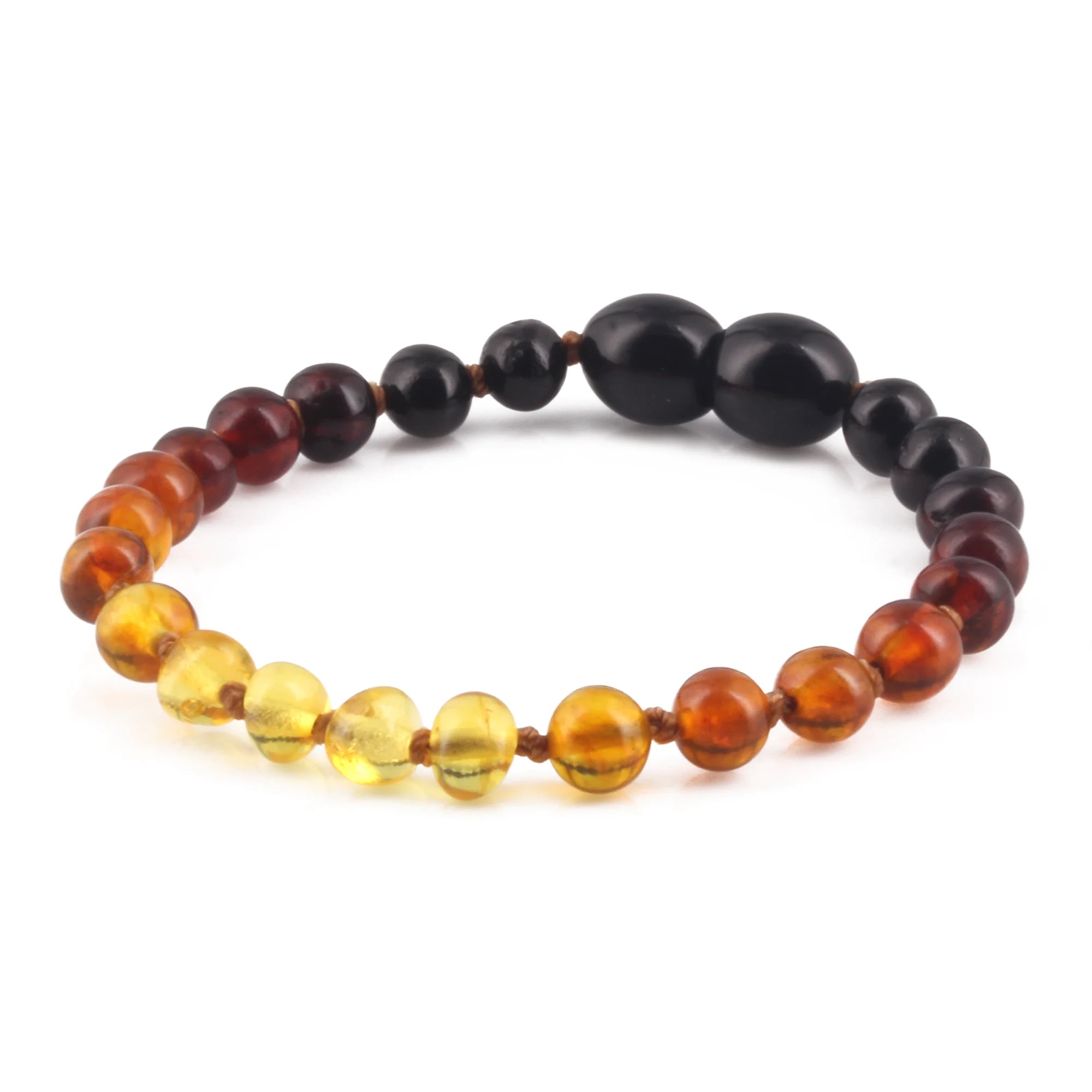 BALTIC AMBER BABY TEETHING BRACELETS LOT OF 10pcs - BAROQUE. XB54R2