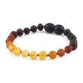 BALTIC AMBER BABY TEETHING BRACELETS LOT OF 10pcs - BAROQUE. XB54R2M