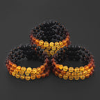 BALTIC AMBER BABY TEETHING BRACELETS LOT OF 10pcs - BAROQUE. XB54R2M