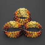 BALTIC AMBER BABY TEETHING BRACELETS LOT OF 10pcs - BAROQUE. XB54RA1