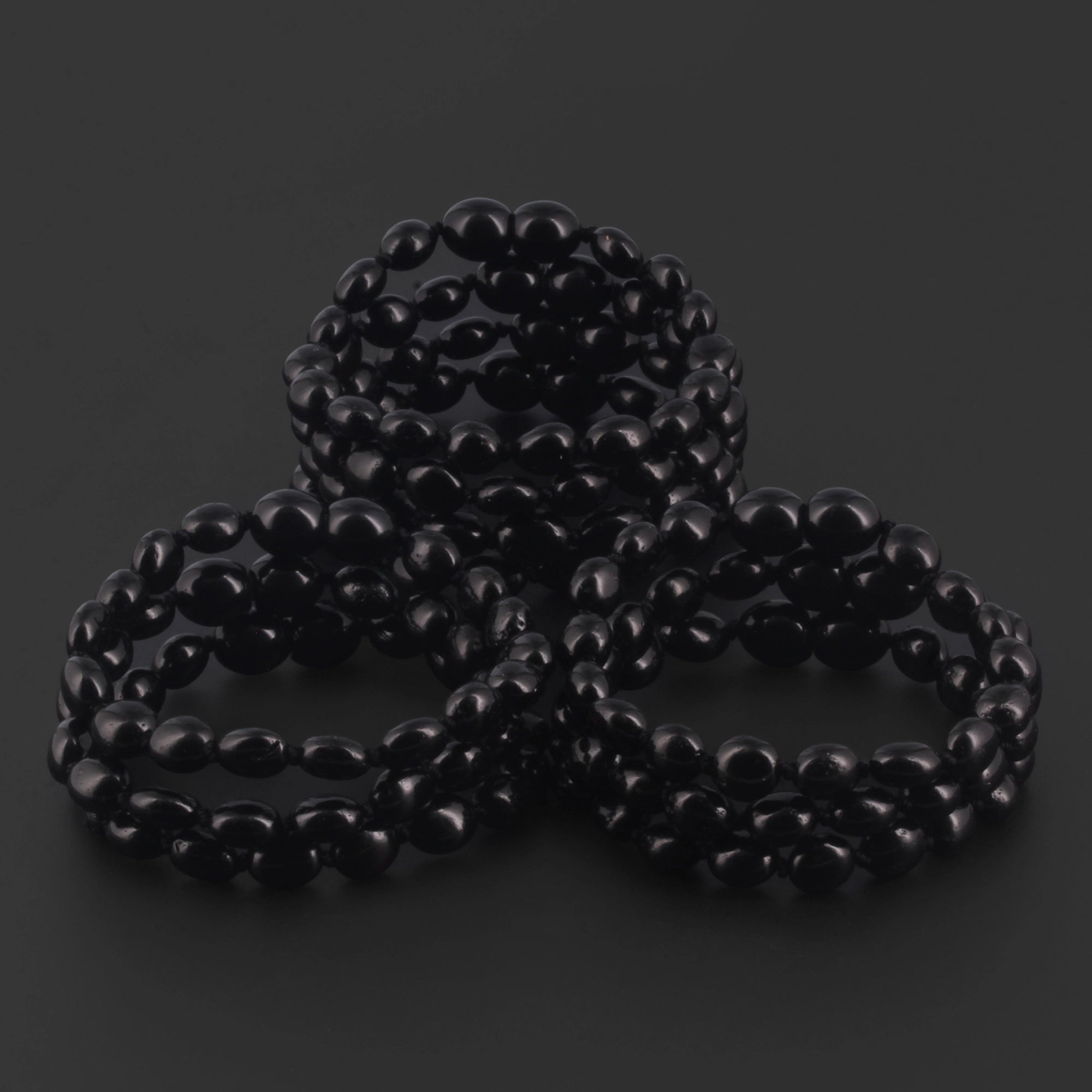 BALTIC AMBER BABY TEETHING BRACELETS LOT OF 10pcs -  OLIVE. XO54B