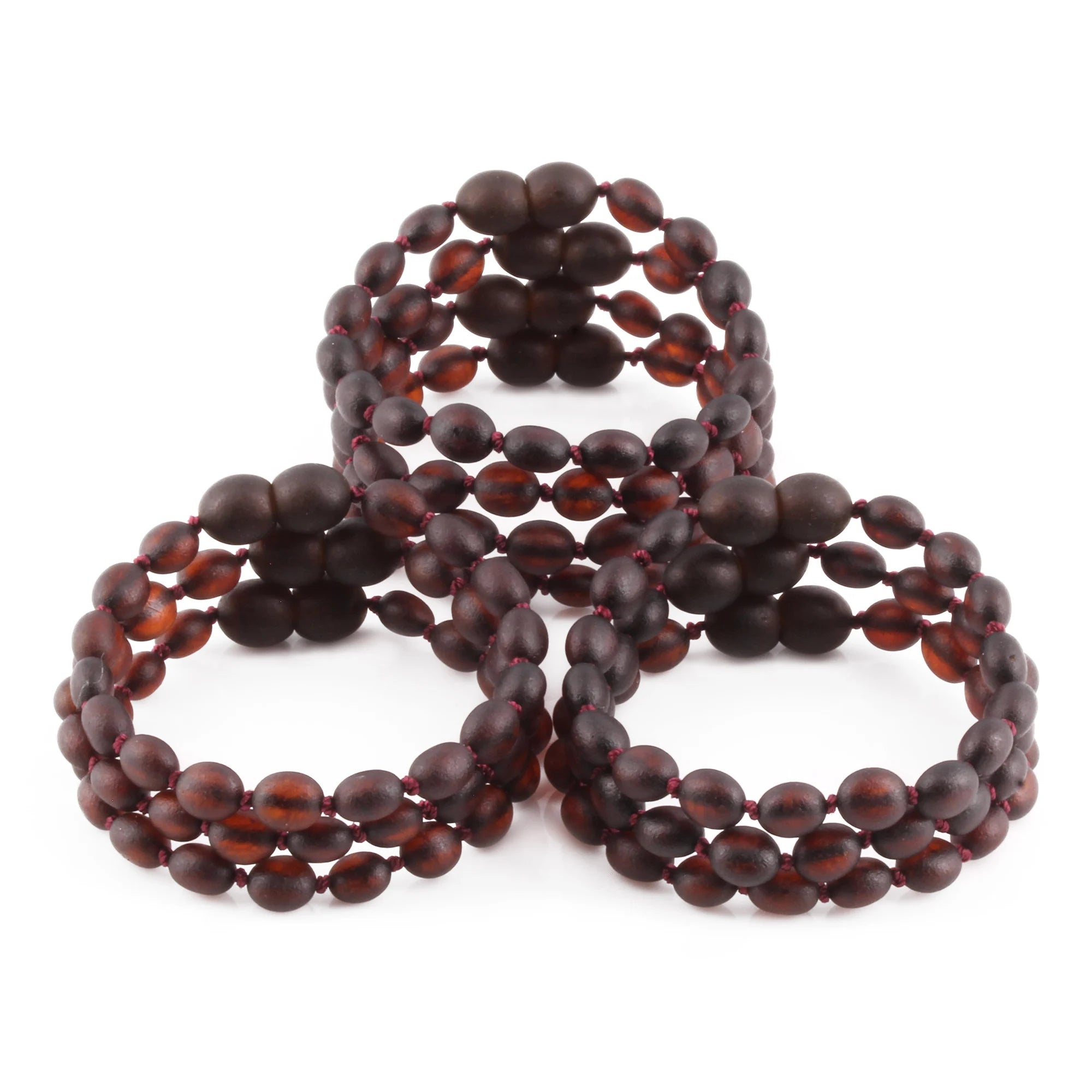 BALTIC AMBER BABY TEETHING BRACELETS LOT OF 10pcs - OLIVE. XO54DCM