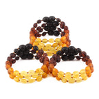 BALTIC AMBER BABY TEETHING BRACELETS LOT OF 10pcs - OLIVE. XO54R2M