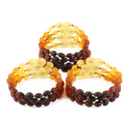 BALTIC AMBER BABY TEETHING BRACELETS LOT OF 10pcs - OLIVE. XO54R1M