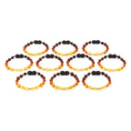 BALTIC AMBER BABY TEETHING BRACELETS LOT OF 10pcs - OLIVE. XO54R2M