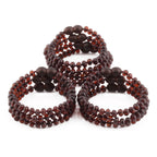 BALTIC AMBER BABY TEETHING BRACELETS LOT OF 10pcs - ROUNDEL. XR53DCM