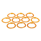 BALTIC AMBER BABY TEETHING BRACELETS LOT OF 10pcs - ROUNDEL. XR53LCM