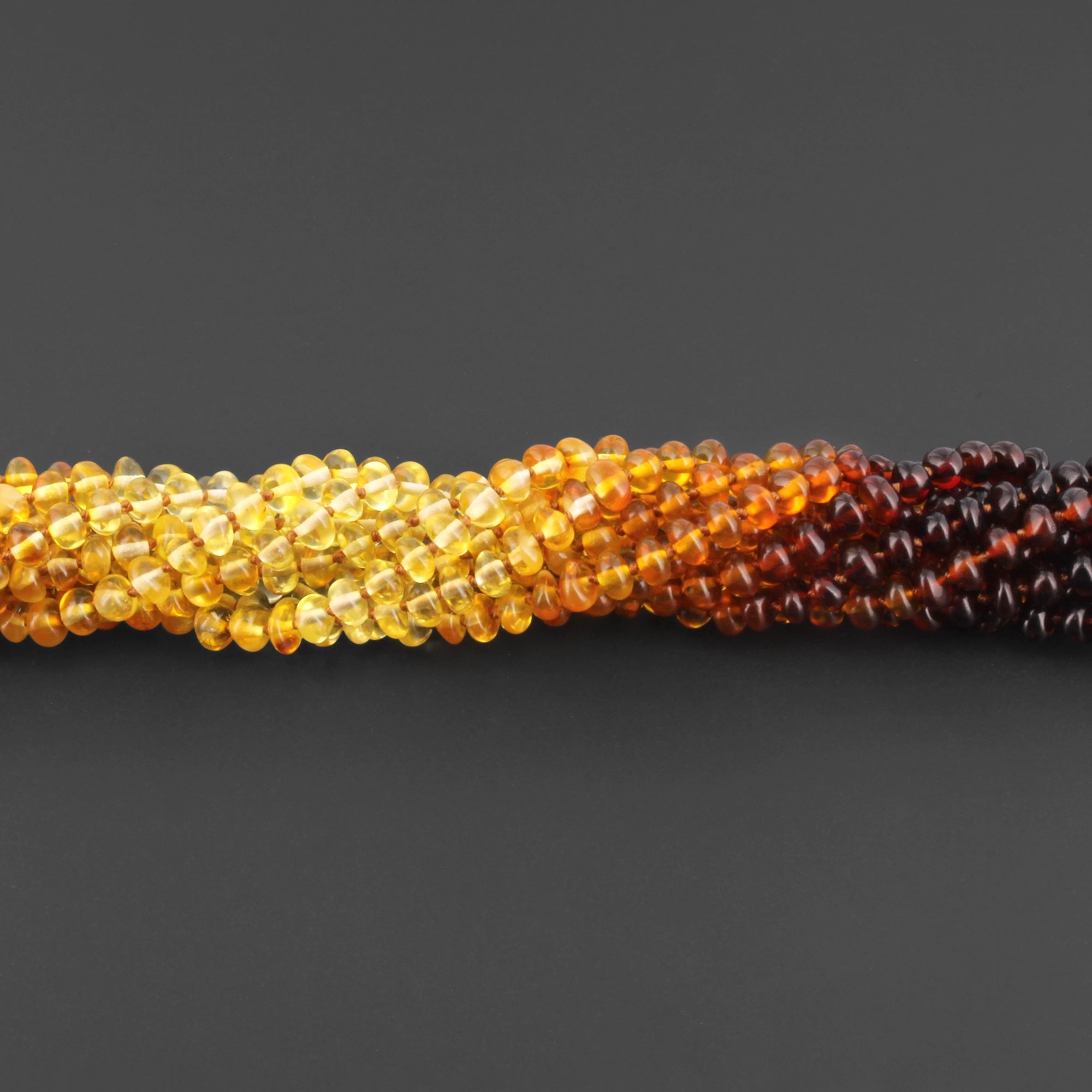 BALTIC AMBER BABY TEETHING BRACELETS LOT OF 10pcs - ROUNDEL. XR53R2