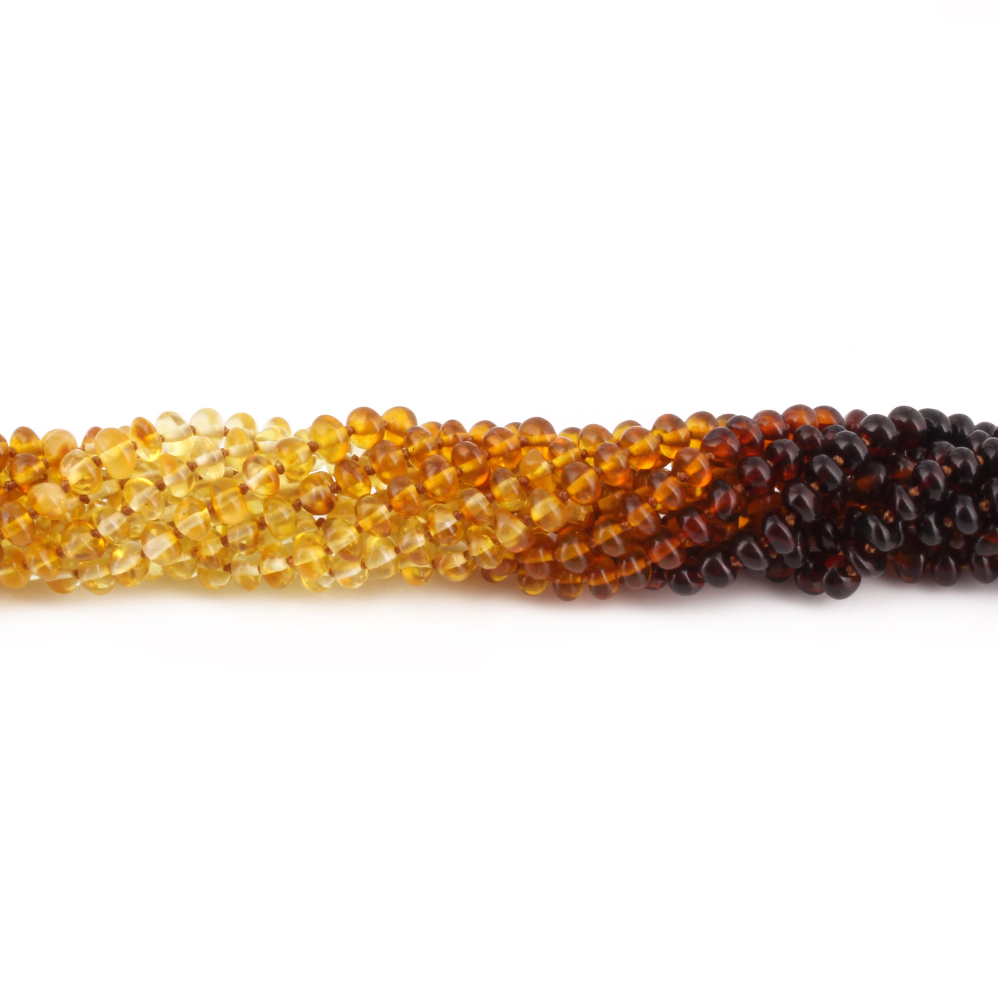 BALTIC AMBER BABY TEETHING BRACELETS LOT OF 10pcs - ROUNDEL. XR53R2