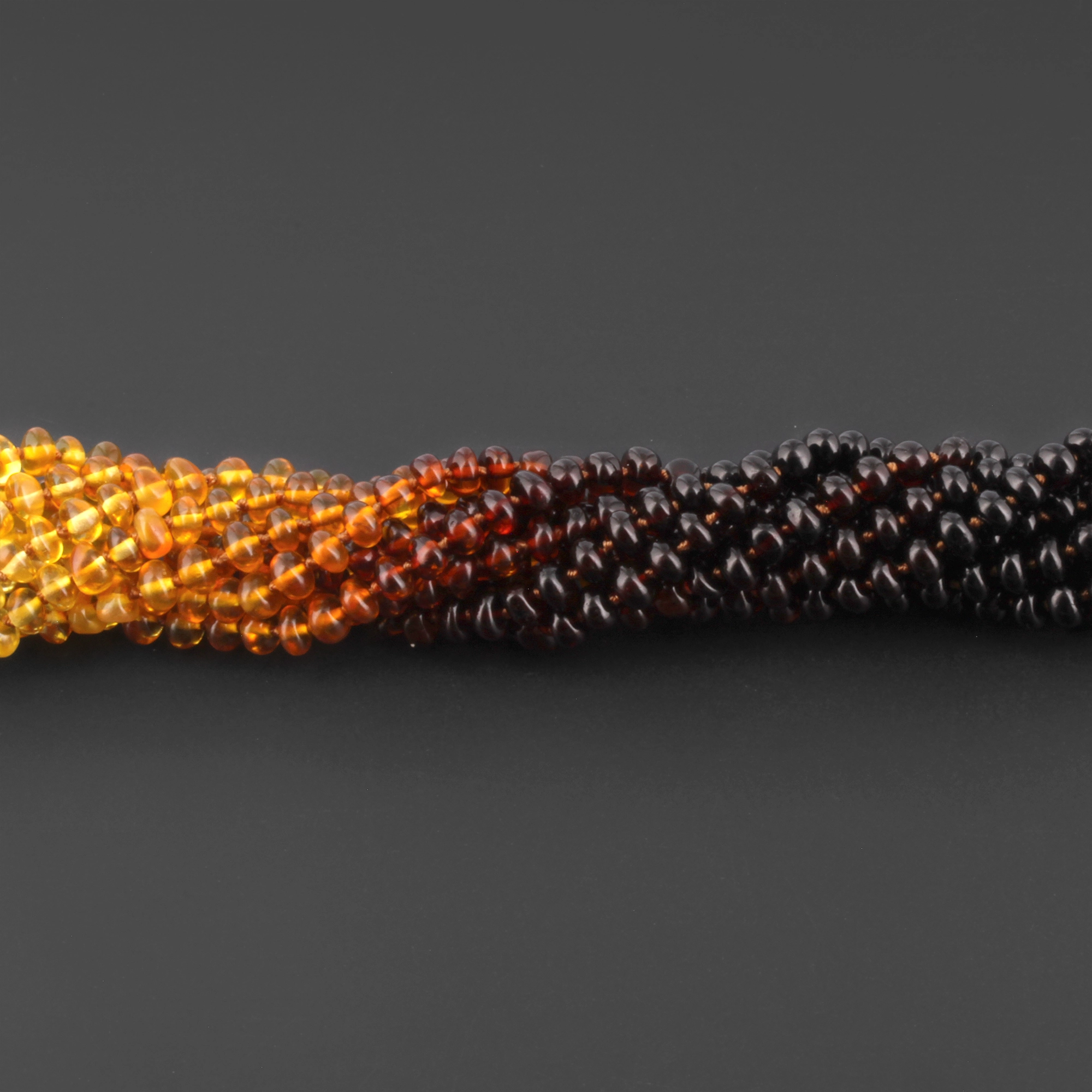 BALTIC AMBER BABY TEETHING BRACELETS LOT OF 10pcs - ROUNDEL. XR53R1