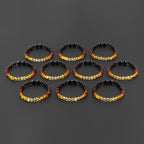 BALTIC AMBER BABY TEETHING BRACELETS LOT OF 10pcs - ROUNDEL. XR53R2