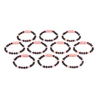 Baltic Amber & Morganite Baby Teething Bracelet Baroque Multicolor Glossy Finish - Wholesale Lot of 10pcs - 14cm / 5.5in - LE558-S