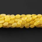 Baltic Amber Baby Teething Bracelet Olive Milky Yellow Glossy Finish - Wholesale Lot of 10pcs - 14cm / 5.5in - XO54MY