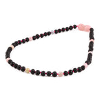Baltic Amber & Morganite Baby Teething Necklace Baroque Multicolor Glossy Finish - Wholesale Lot of 10pcs - 32cm / 12.6in - LE558-S