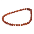 Baltic Amber Baby Teething Necklace Baroque Cognac Raw Finish - Wholesale Lot of 10pcs - 32cm / 12.6in - XB54C-RAW