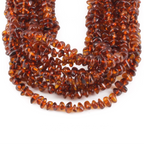 Baltic Amber Baby Teething Necklace Chips Cognac Glossy Finish - Wholesale Lot of 10pcs - 32cm / 12.6in - CH3