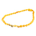 Baltic Amber Baby Teething Necklace Olive Milky Yellow Glossy Finish - Wholesale Lot of 10 - 32cm / 12.6in - BE164