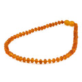Baltic Amber Baby Teething Necklace Roundel Light Cognac Matte Finish - Wholesale Lot of 10pcs - 32cm / 12.6in - XR53LCM