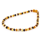 BALTIC AMBER BABY TEETHING NECKLACES LOT OF 10pcs - ROUNDEL. XR53M
