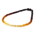 BALTIC AMBER BABY TEETHING NECKLACES LOT OF 10pcs - ROUNDEL. XR53R2