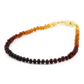BALTIC AMBER BABY TEETHING NECKLACES LOT OF 10pcs - ROUNDEL. XR53R1