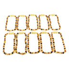 BALTIC AMBER BABY TEETHING NECKLACES LOT OF 10pcs - BAROQUE. XB54M1