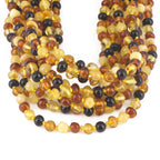 BALTIC AMBER BABY TEETHING NECKLACES LOT OF 10pcs - BAROQUE. XB54M1