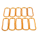 Baltic Amber Baby Teething Necklace Baroque Light Cognac Raw Finish - Wholesale Lot of 10pcs - 32cm / 12.6in - XB54LC-RAW