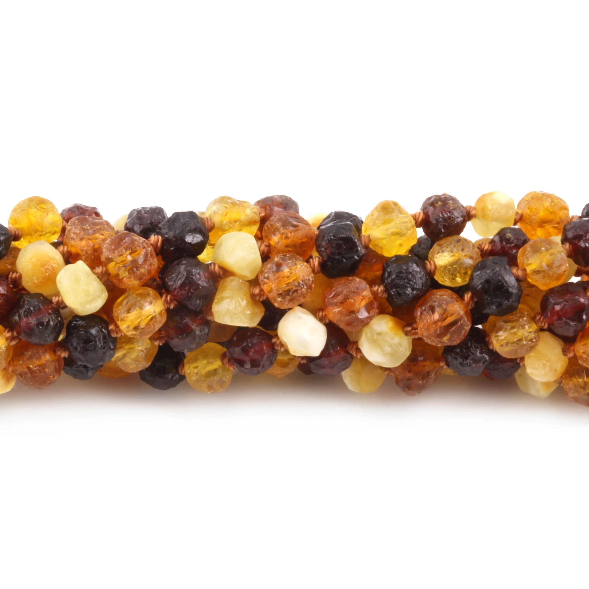 Baltic Amber Baby Teething Necklace Baroque Multicolor Raw Finish - Wholesale Lot of 10pcs - 32cm / 12.6in - XB54M-RAW