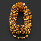 Baltic Amber Baby Teething Necklace Baroque Multicolor Raw Finish - Wholesale Lot of 10pcs - 32cm / 12.6in - XB54M-RAW