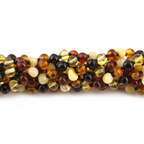 BALTIC AMBER BABY TEETHING NECKLACES LOT OF 10pcs - BAROQUE. XB54M2