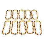 BALTIC AMBER BABY TEETHING NECKLACES LOT OF 10pcs - BAROQUE. XB54M1M